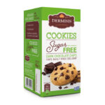 Sugar free dark chocolate chips Cookies with sweeteners.